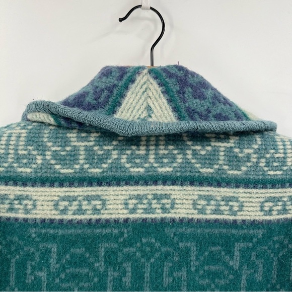 Eddie Bauer Vintage Blanket Wool Barn Toggle Shawl Collar Coat Size MP - Picture 12 of 14